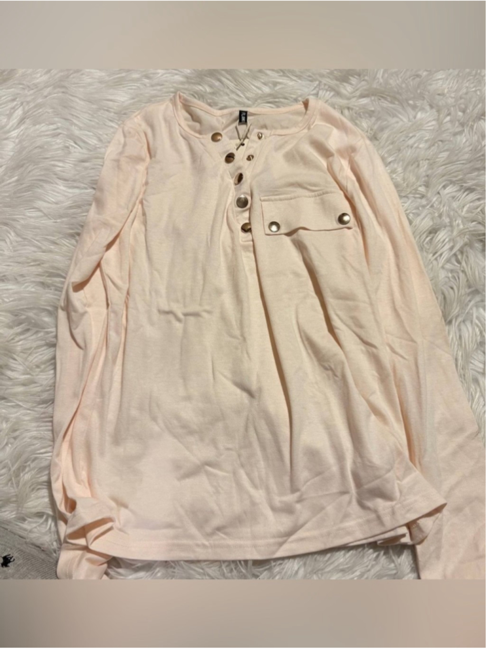 Flamingals long sleeve Henley top size M FG14/7
